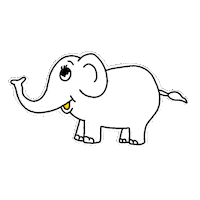 Elephant Kindness Sticker by Digital Pratik