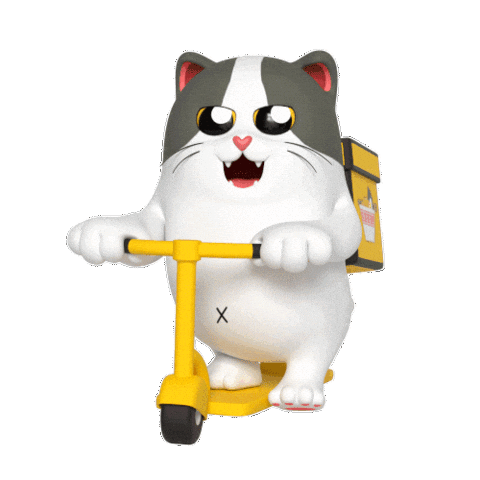 Cat Delivery Sticker by Liberty Cats Emojis