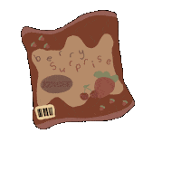 mistfulbyh pretty strawberry berry asethetic Sticker