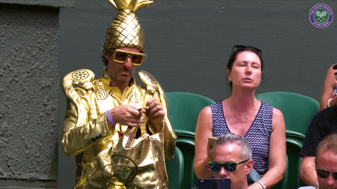 golden pineapple GIF by Wimbledon