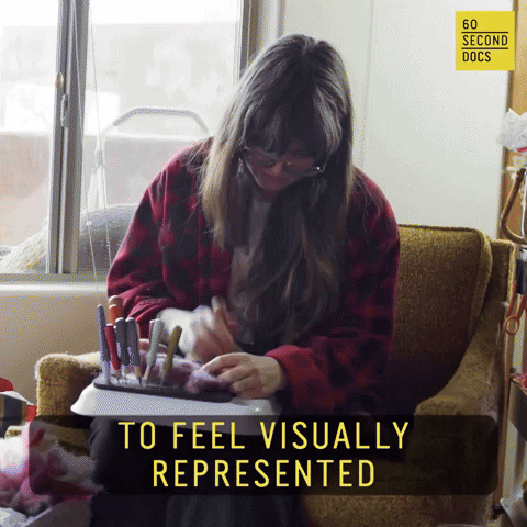 Self-Portrait Felting GIF by 60 Second Docs