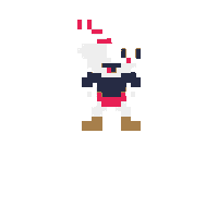 8Bit Happy Dance Sticker