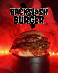 BackslashBurger yum foodie fries burgers GIF