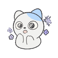 PurrDango wow 讚 哇 貓貓 Sticker