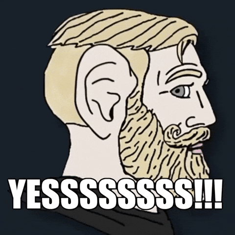 Crypto Yes GIF by Based Chad