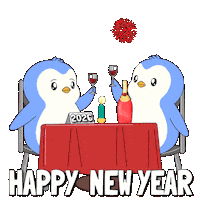 Celebrate New Year Sticker by Pudgy Penguins
