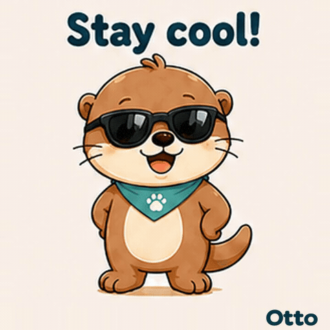 Stay Cool! Good Vibes with Otto the Otter