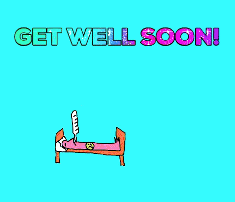 Sick Get Well Soon GIF by Caroline - The Happy Sensitive
