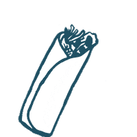 wrap bing Sticker by Junzi Kitchen