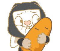 Bunny 尷尬 Sticker by EVANS艾特兔