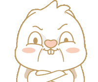 Bunny 傻眼 Sticker by EVANS艾特兔
