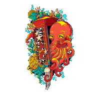 Festival Octopus Sticker by whatafest