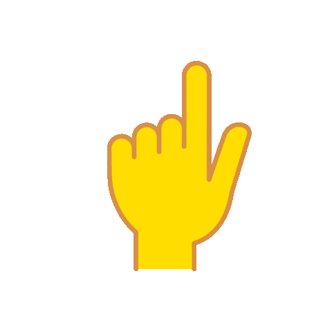 Hand Finger Sticker by SWR