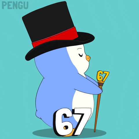 6 7 Penguin GIF by Pudgy Penguins
