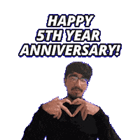 5 Year Anniversary Sticker