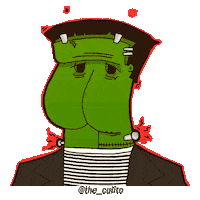 aldic22 frank frankenstein culito qlito Sticker