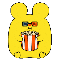 Movie Popcorn Sticker by KATsKATs official