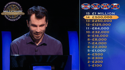 Who Wants To Be A Millionaire Laugh GIF by Stellify Media