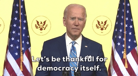 Joe Biden Thanksgiving GIF by GIPHY News