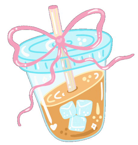 Spiritedartwork giphyupload illustration pink coffee Sticker