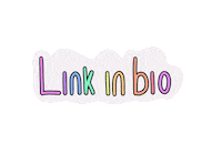 Isabellaillustrations heart link in bio linkinbio isabellaillustrations Sticker