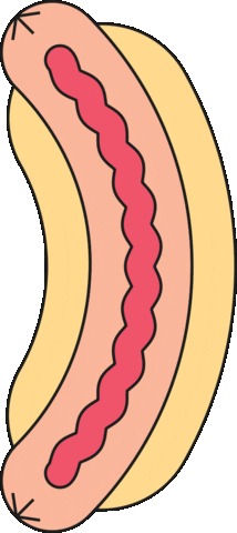 Hot Dog Sticker by Human Marketing®