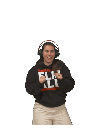 filmklub music funny dancing headphones Sticker