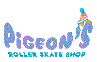 pigeonsrollerskateshopLBC pigeon rollerskate rollerskating roller skate Sticker