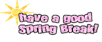 spring break Sticker
