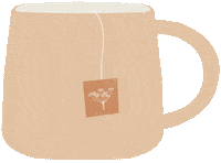 Illustration Tea Sticker