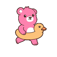 Happy Teddy Bear Sticker by BEARISH