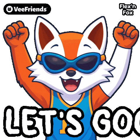 Celebrate Lets Go Sticker by VeeFriends