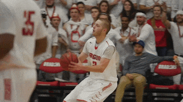 MSUMoorhead basketball crazy 3 crowd GIF
