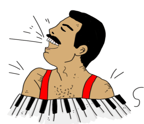 80s rock Sticker by Teatro Sánchez Aguilar