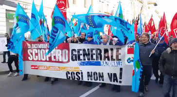 Unions Protest Against Labour Reforms in Trento