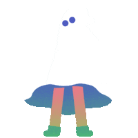 Halloween Ghost Sticker by Ross Plaskow