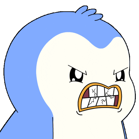 Angry I Swear Sticker by Pudgy Penguins