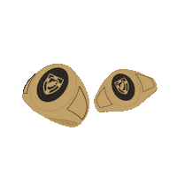 Gold Rings Sticker by Anderson University