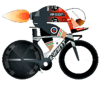 Time Trial Girl Sticker by Little James