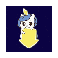 Bu Look Down Sticker by Brave Unicorn