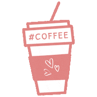Pink Coffee Sticker by Analice Frizon