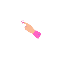 Hand Click Here Sticker