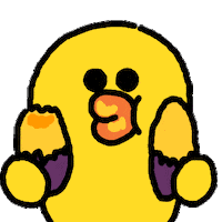 Happy Sweet Potato Sticker by LINE FRIENDS