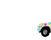 road trip confetti Sticker by All She Wrote Notes