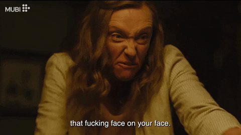 Toni Collette Reaction GIF by MUBI