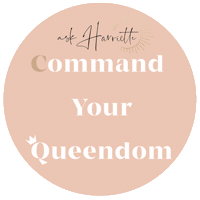 Command Your Queendom Sticker by Ask Harriette