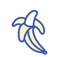 Banana Split Fruit Sticker by Bow & Drape