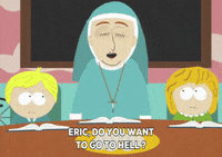 mad nun GIF by South Park 