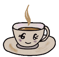 Mrsemilyshore hot coffee kawaii drink Sticker