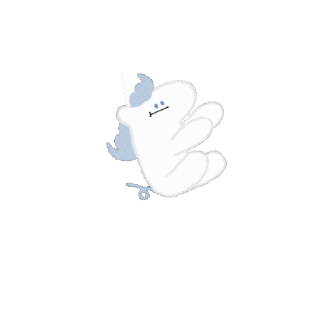 duckmouth_b unicorn floating Sticker